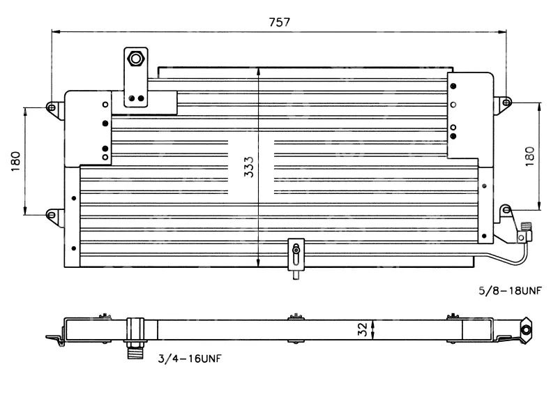kondenzátor OEM 357820413A / 357820413B, VW PASSAT (3A2, 35I)
